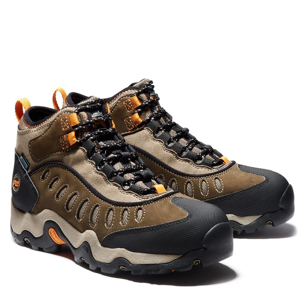 Botas de Trabajo Timberland Hombre Pro® Mudslinger Steel Toe Marrones/Negras - Chile AOY-164708